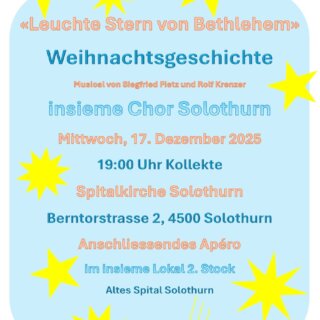 insieme Chor Weihnachtskonzert 2025